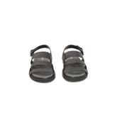 Cerruti 1881 Black Leather Men Sandal